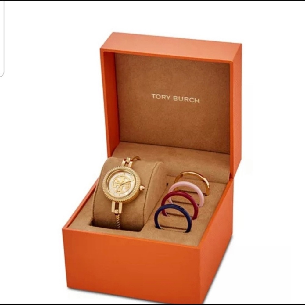 TORY BURCH Reva Bangle Bracelet Watch Gift Set